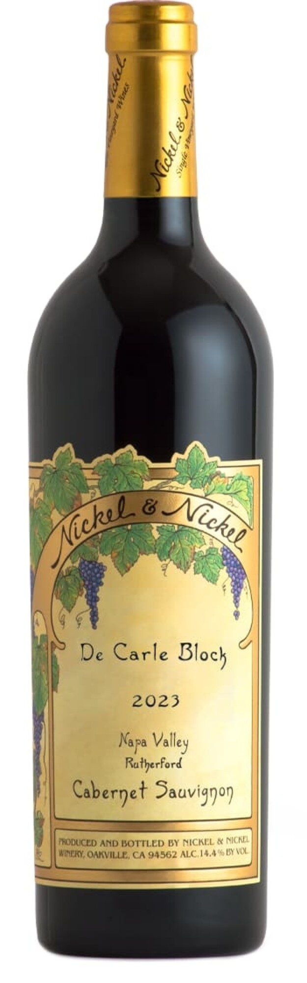 Cabernet Sauvignon Cabernet Sauvignon "De Carle" Nickel & Nickel, Rutherford, Napa Valley, CA, 2023