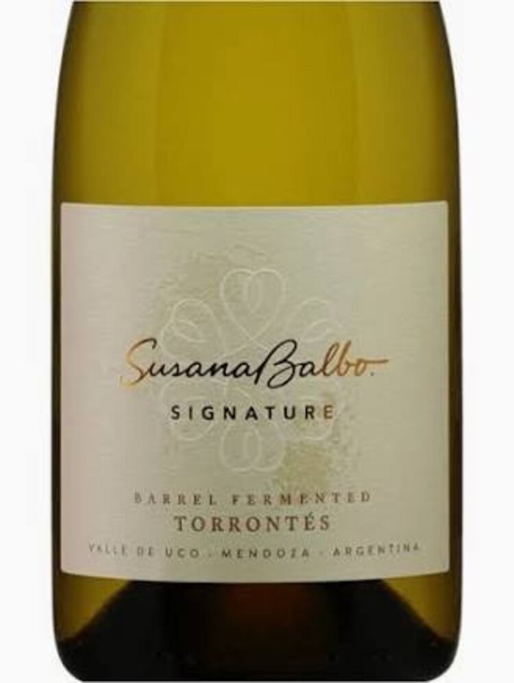 Torrontes Torrontes “Barrel Fermented”, Susana Balbo, Valle De Uco, Mendoza, AR, 2023