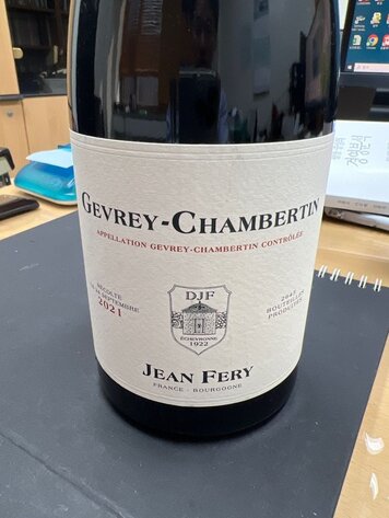 Burgundy Gevrey Chambertin, Domaine Fery, FR, 2021
