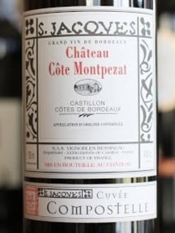 Bordeaux Château Cote Montpezat "Cuvée Compostelle", Castillon-Côtes de Bordeaux, FR, 2023
