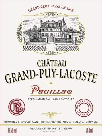 Bordeaux Château Grand-Puy-Lacoste, Pauillac, FR, 2023