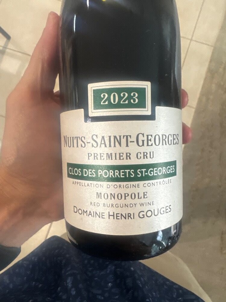Burgundy Nuits-Saint-Georges "1er Cru Clos des Porrets-Saint-George", Henri Gouges, FR, 2023