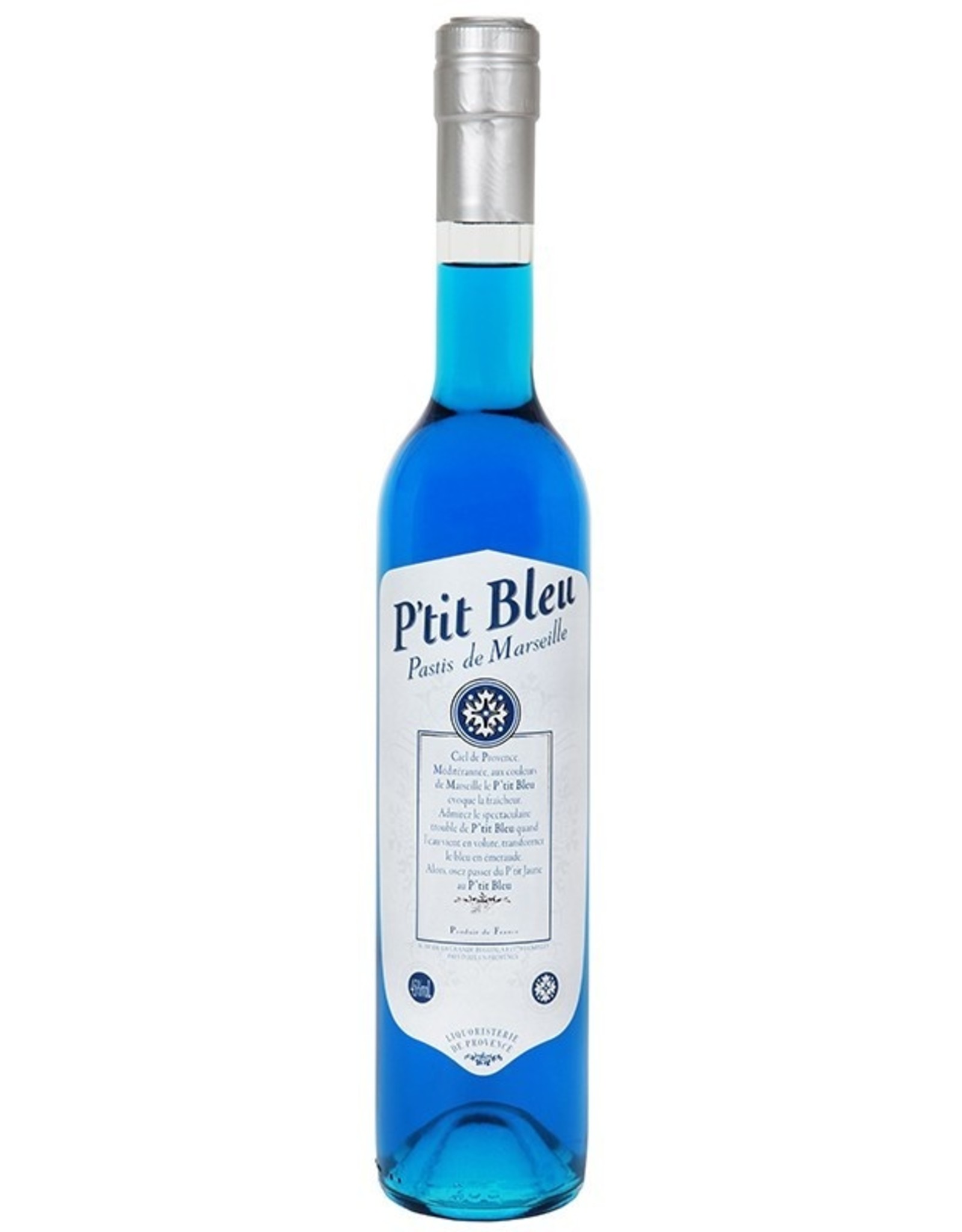 P'tit bleu pastis bleu 70 cl. liquoristerie de provence 2259 : Le  Tire-Bouchon : caviste en ligne, épicerie, accessoires, alcools