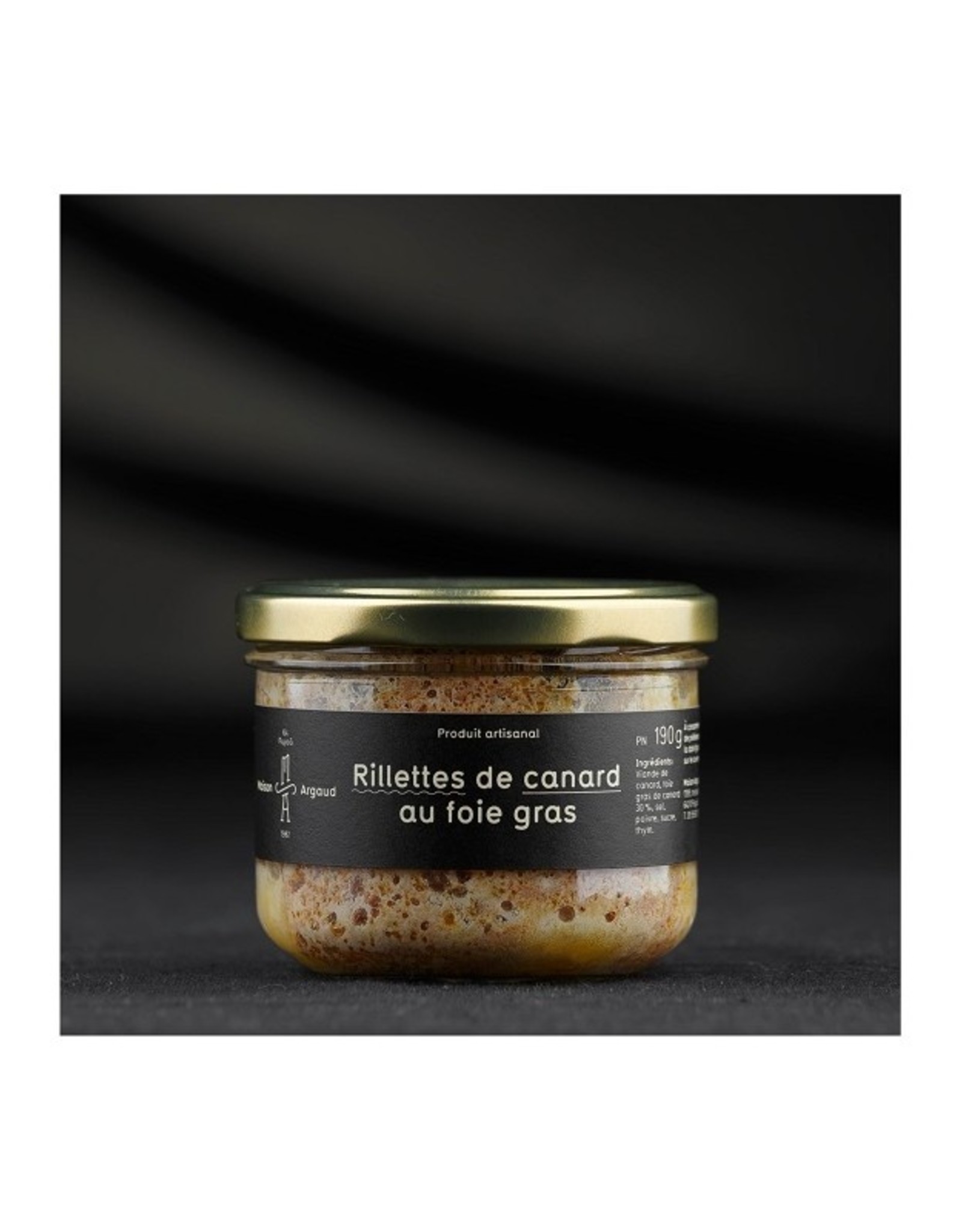 Maison Argaud Rillettes de Canard au Foie Gras / Duck Rillettes with Foie Gras