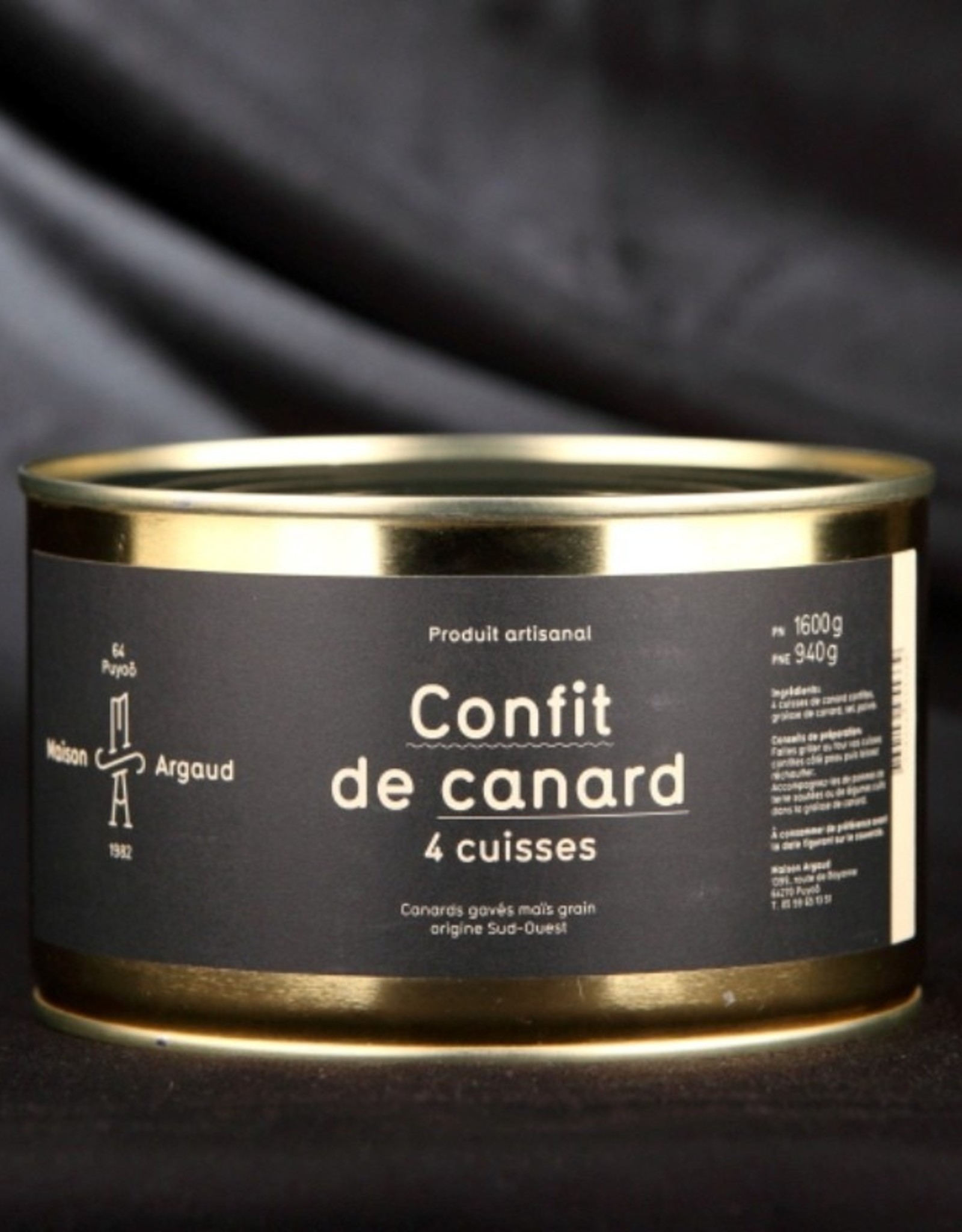 Maison Argaud Maison Argaud Duck Confit 4 Legs