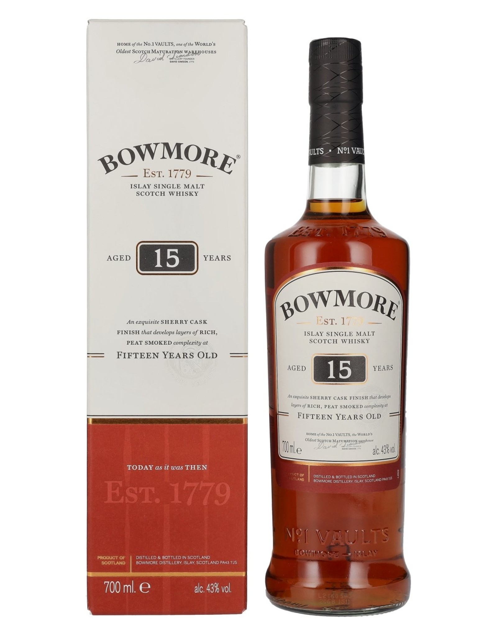 Bowmore 15 Years Old Whisky. Islay - Scotland