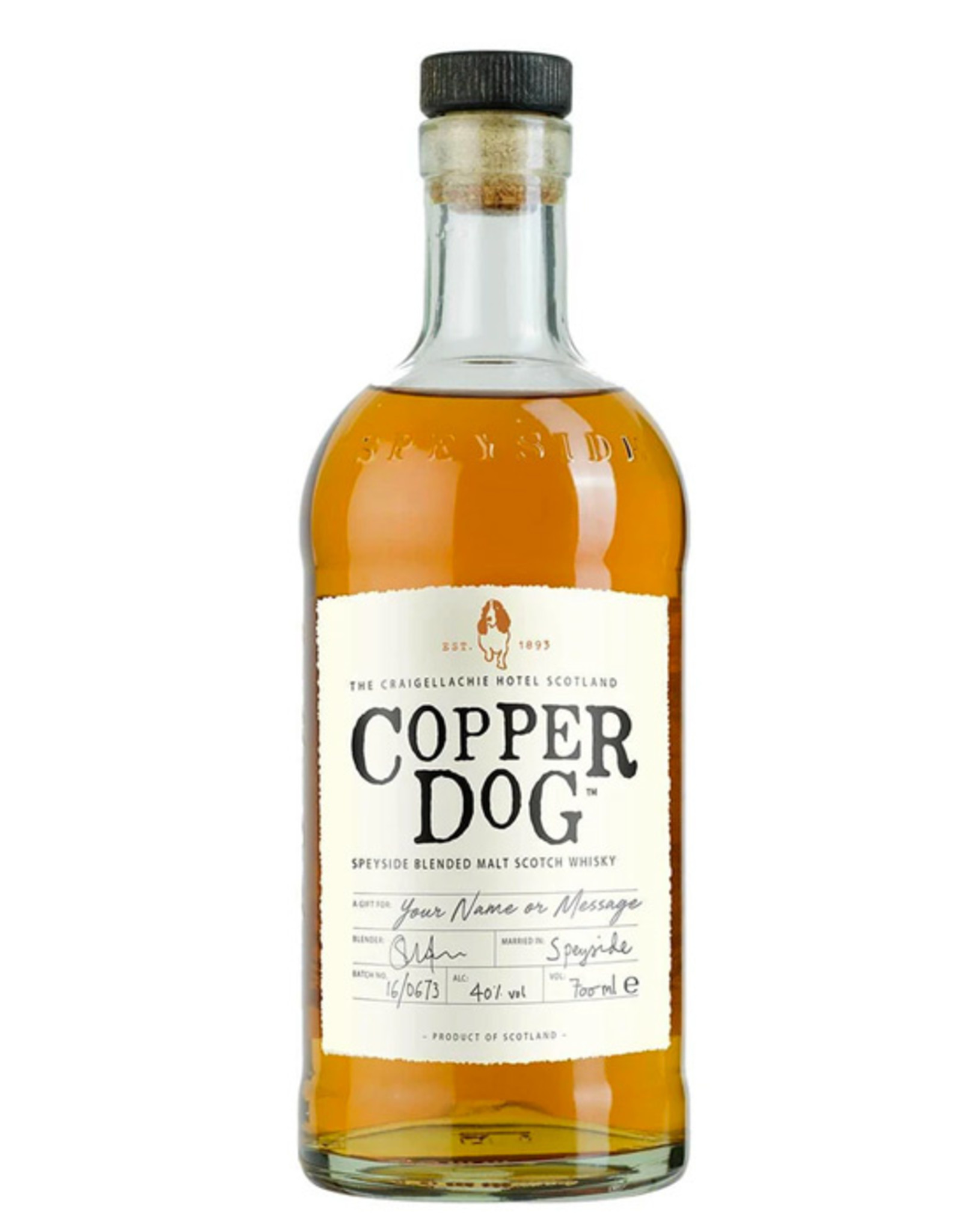 Copper Dog Whisky Blended Malt, Scotland