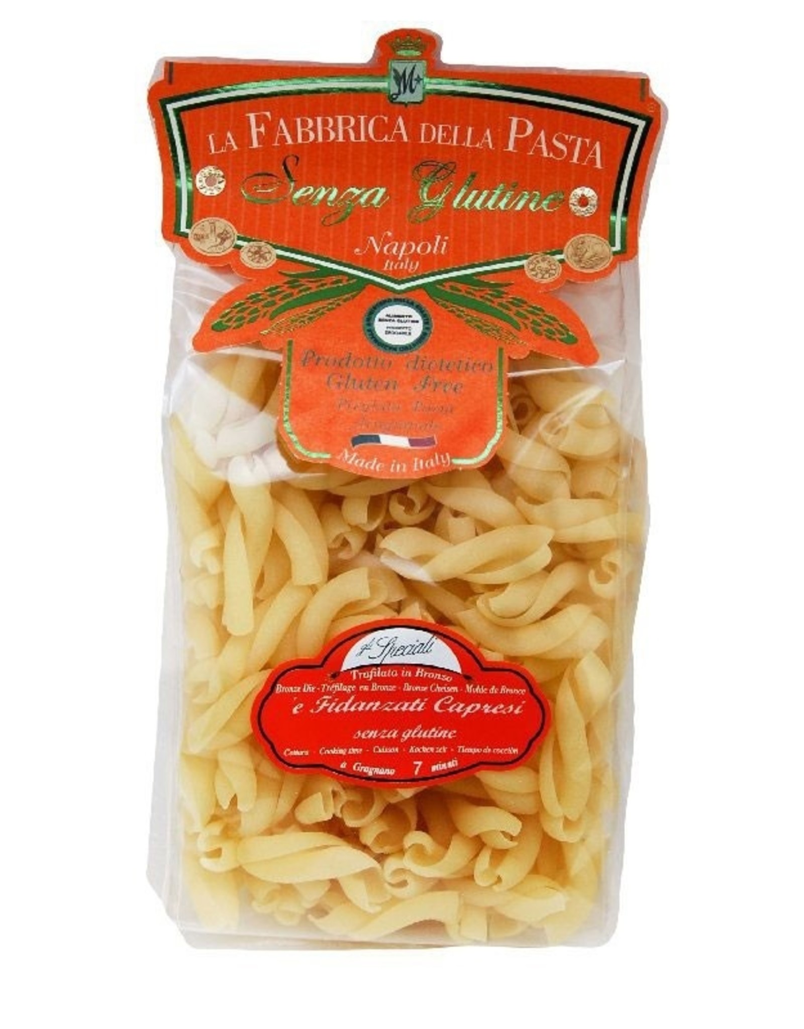 La Fabbrica della Pasta di Gragnano Pasta di Gragnano IGP/PGI - Fidanzati Capresi 500g - GLUTEN FREE