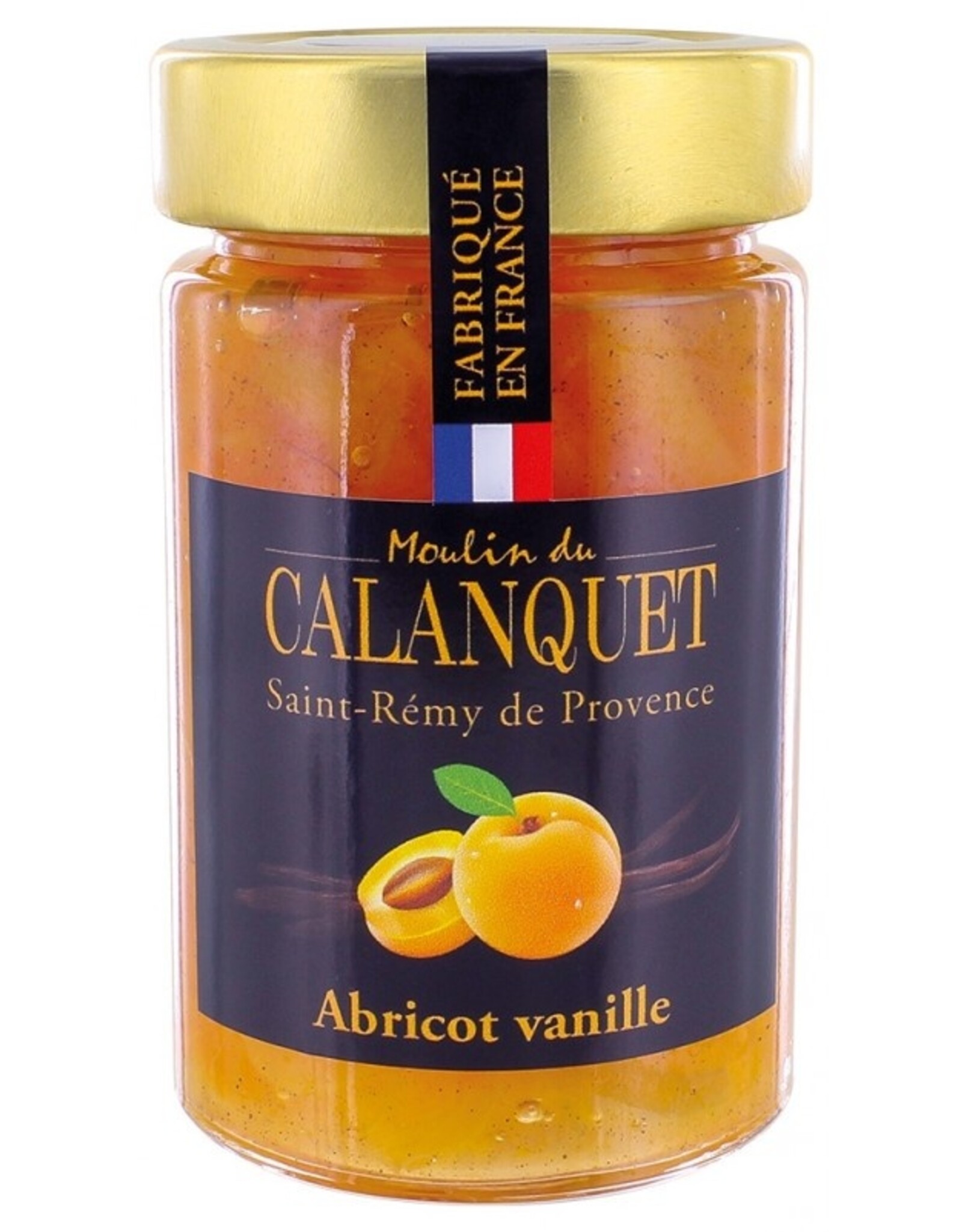 Moulin du Calanquet Confiture Abricot Vanille / Abricots & Vanilla Jam 220 g