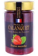 Moulin du Calanquet Confiture Fraise Menthe Poivrée / Mint & Strawberry 220 g