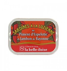 La Belle Iloise Sardines a La Luzienne -  Sardines with Espelettes & Ham