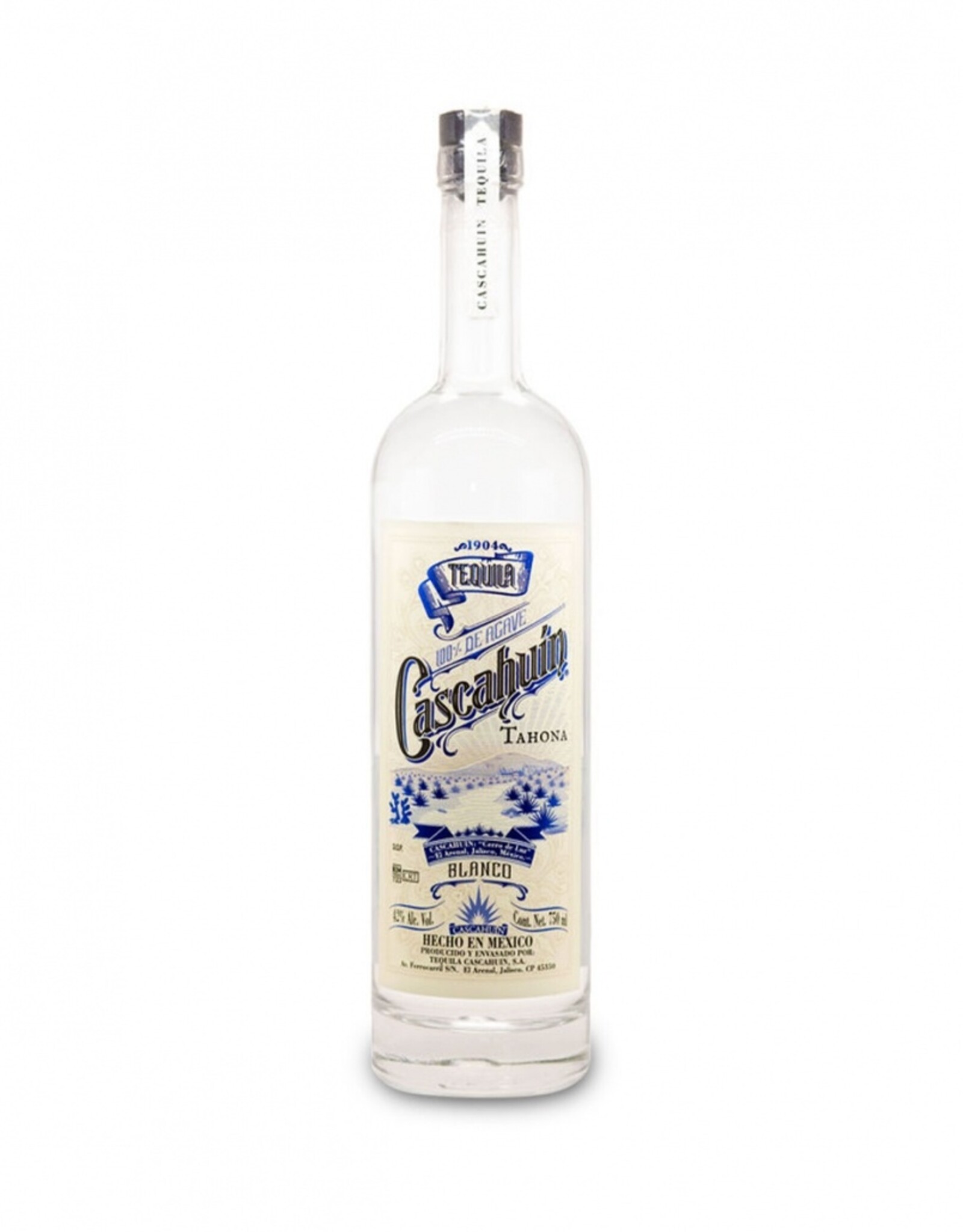 Cascahuin Tequila  Tahona Blanco