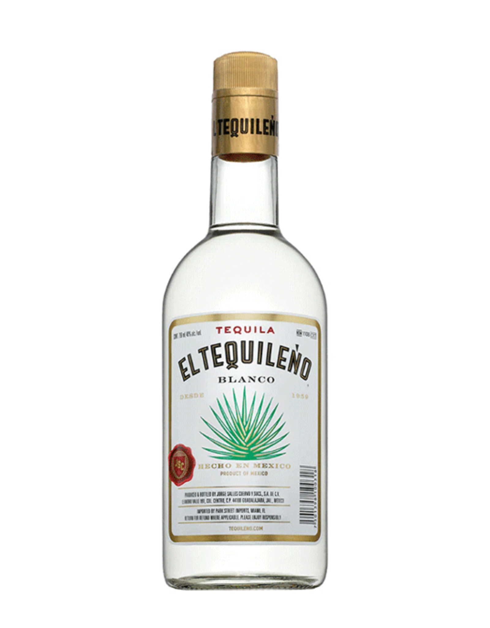 El Tequileno Tequila Bianco 1 liter