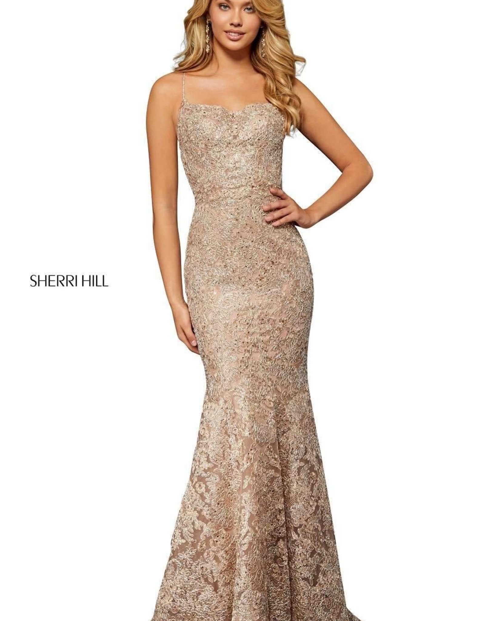 sherri hill rose gold