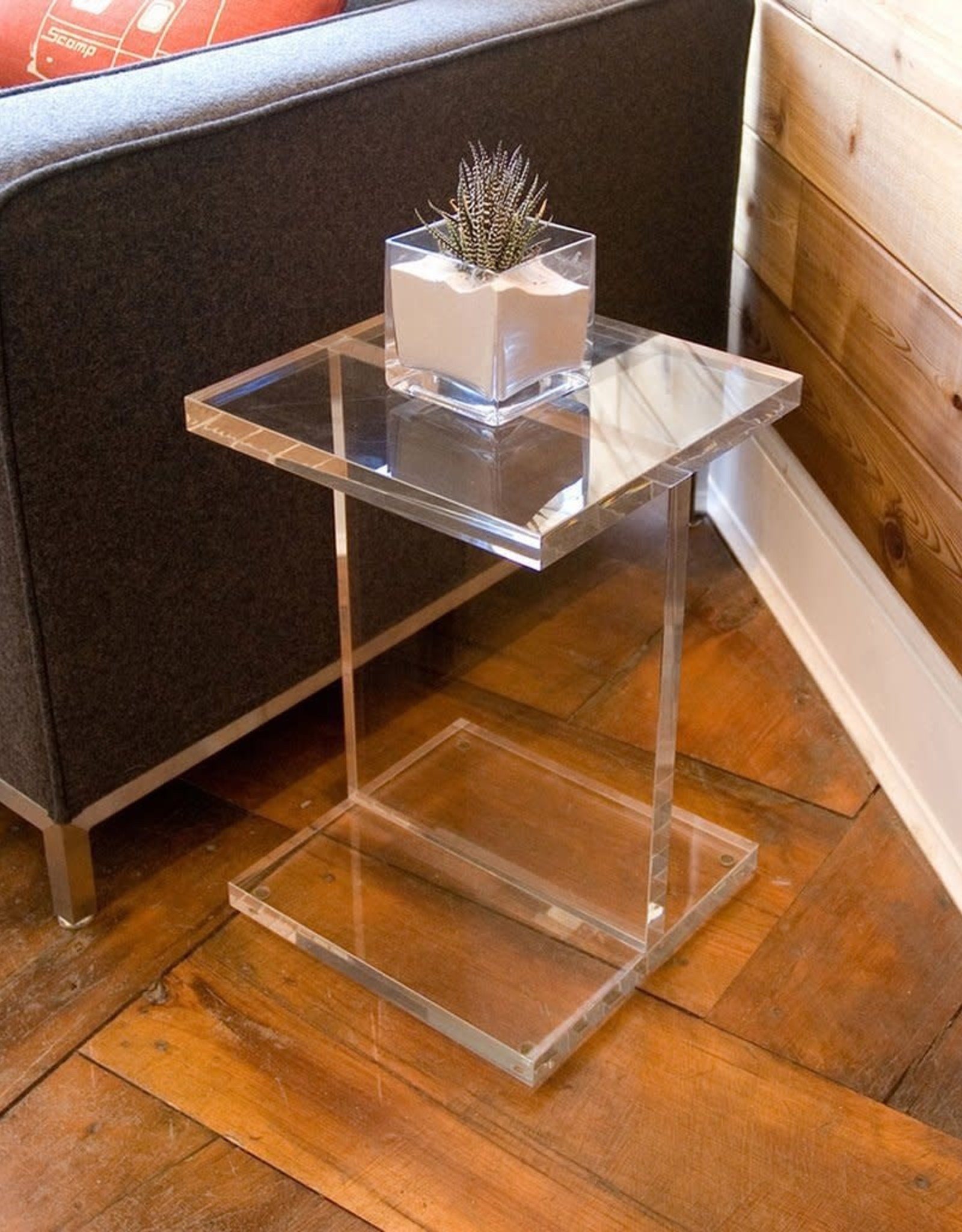 Gus* Modern Acrylic I-Beam Table