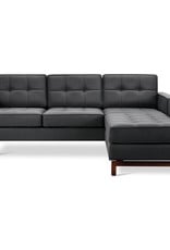 Gus* Modern Jane 2 LOFT Bi-Sectional, Walnut Base