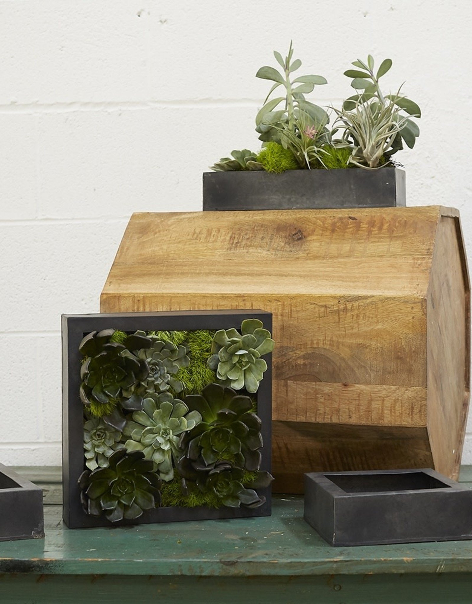 Accent Decor Carbon Box Planter 11x2.5