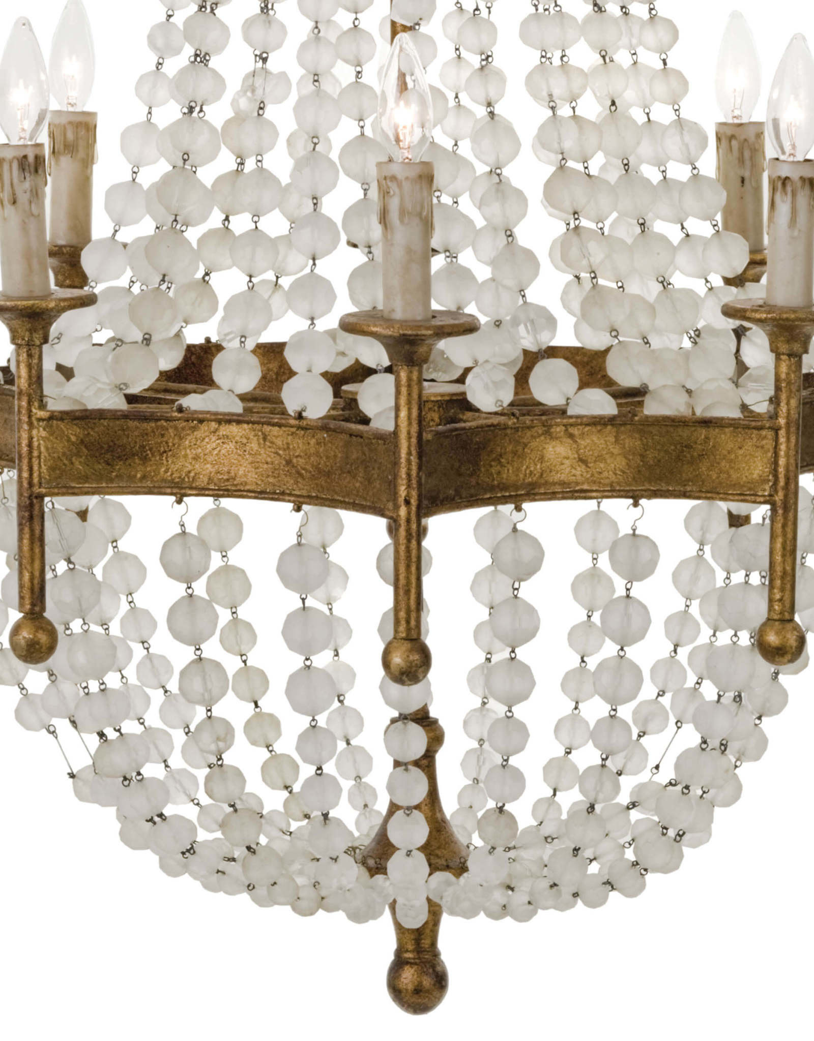 Regina Andrew Design Frosted Crystal Bead Chandelier