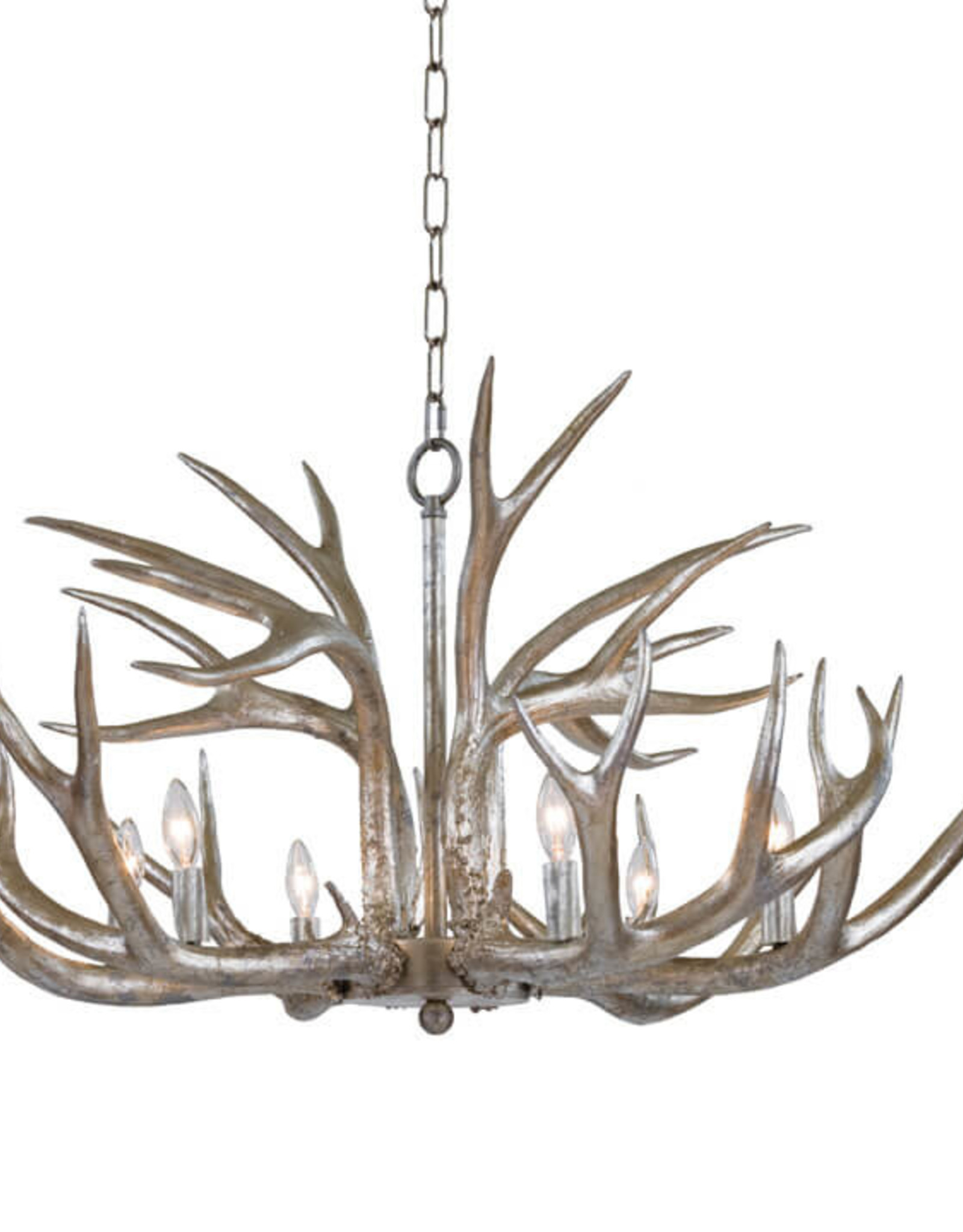 Regina Andrew Design Antler Chandelier (Ambered Silver Leaf)