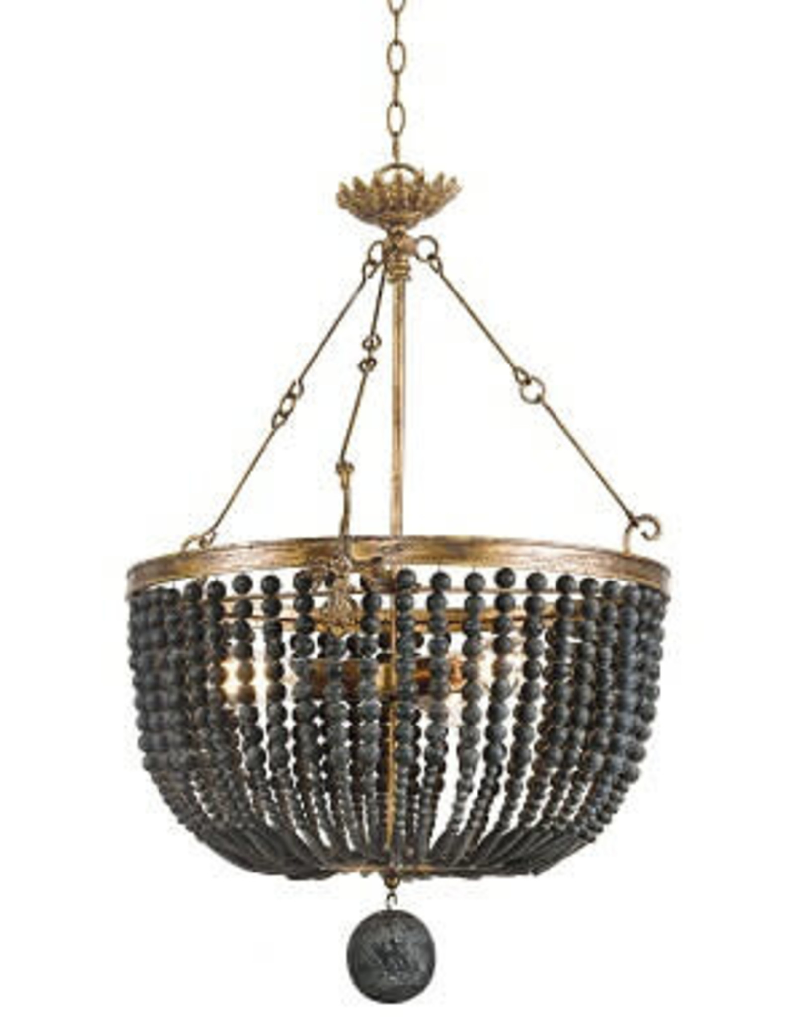 Southern Living Fabian Wood Bead Chandelier