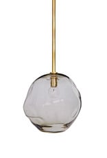 Regina Andrew Design Molten Pendant Large With Smoke Glass (Natural Brass)