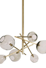 Regina Andrew Design Molten Chandelier With Smoke Glass (Natural Brass)