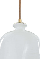 Regina Andrew Design Bianca Ceramic Pendant (Gloss White and Gold)