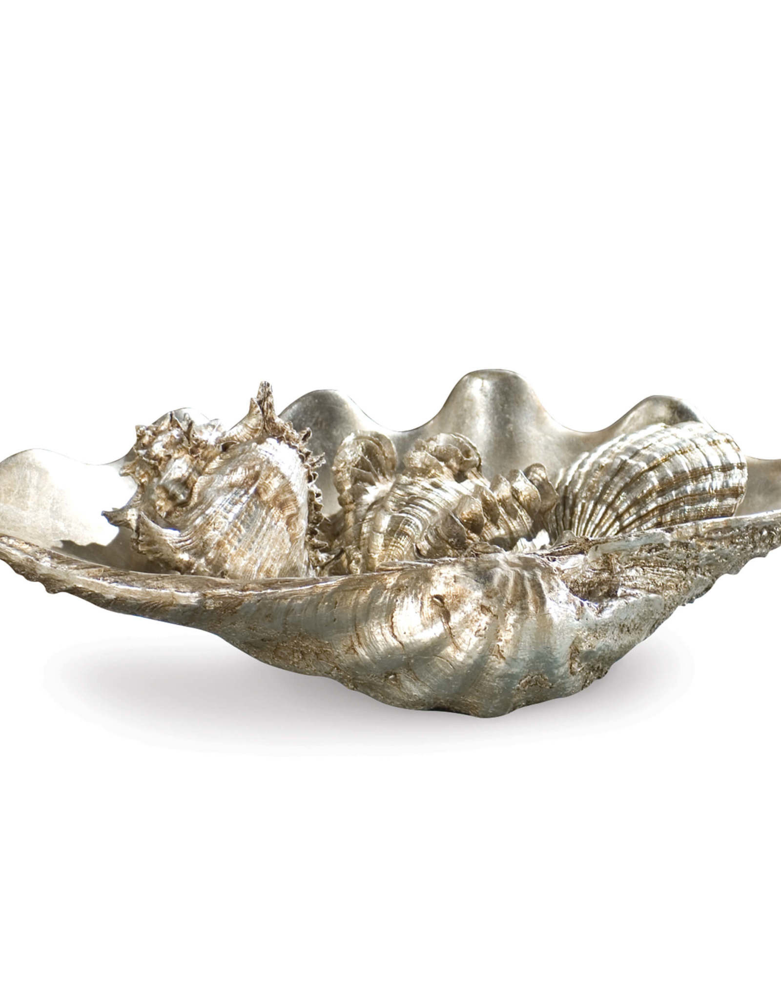 Regina Andrew Design Clam Shell Medium W/Small Shells (Silver)