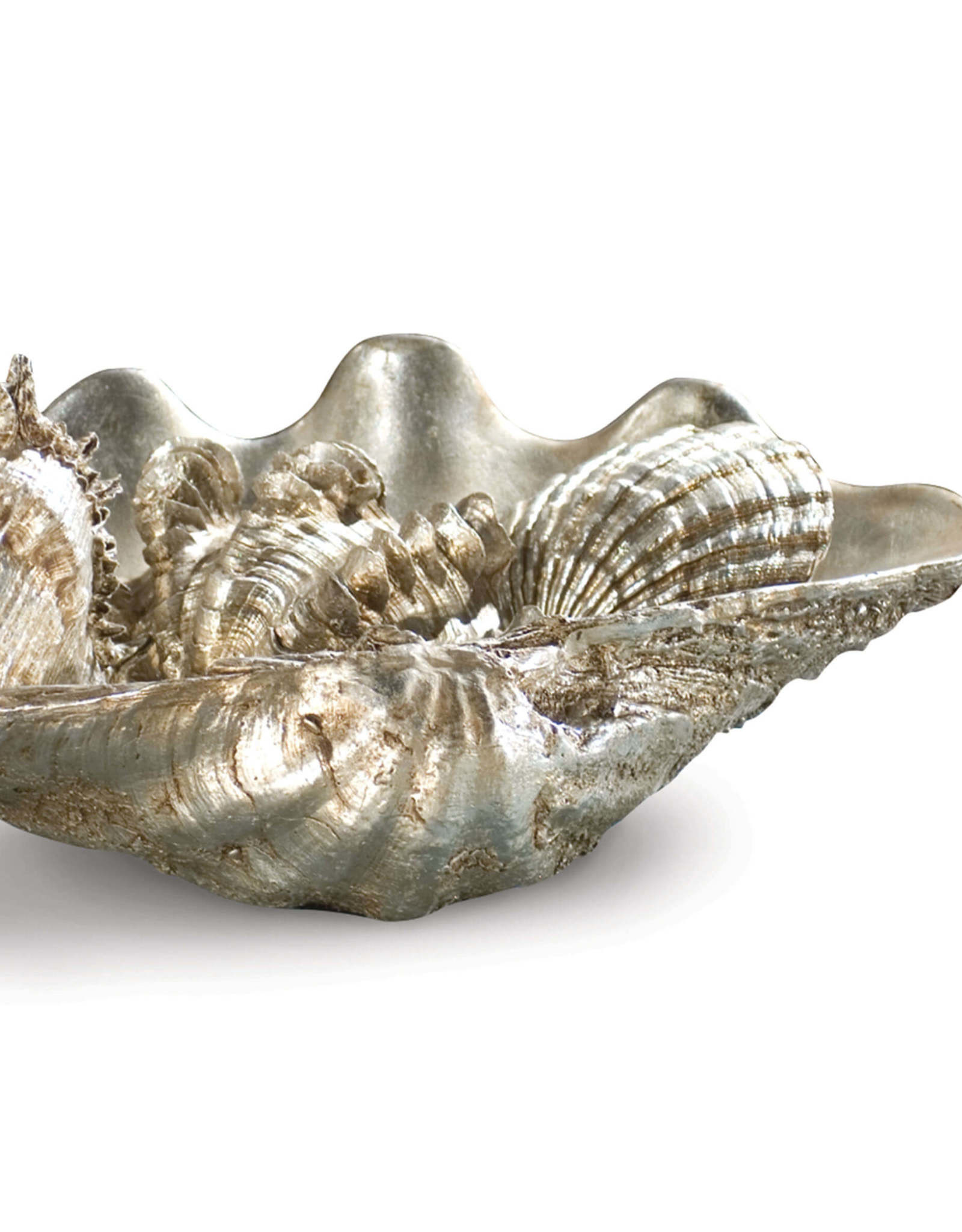 Regina Andrew Design Clam Shell Medium W/Small Shells (Silver)