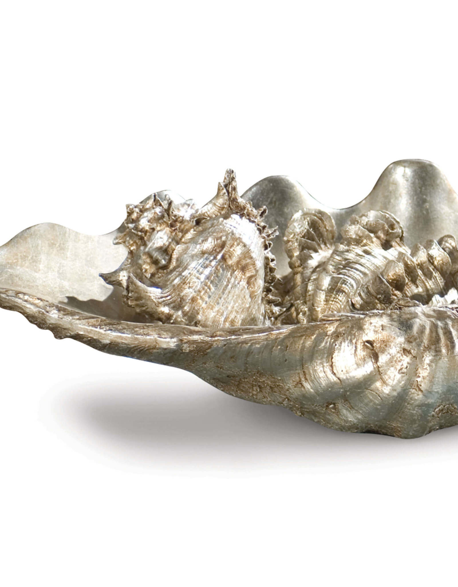 Regina Andrew Design Clam Shell Medium W/Small Shells (Silver)