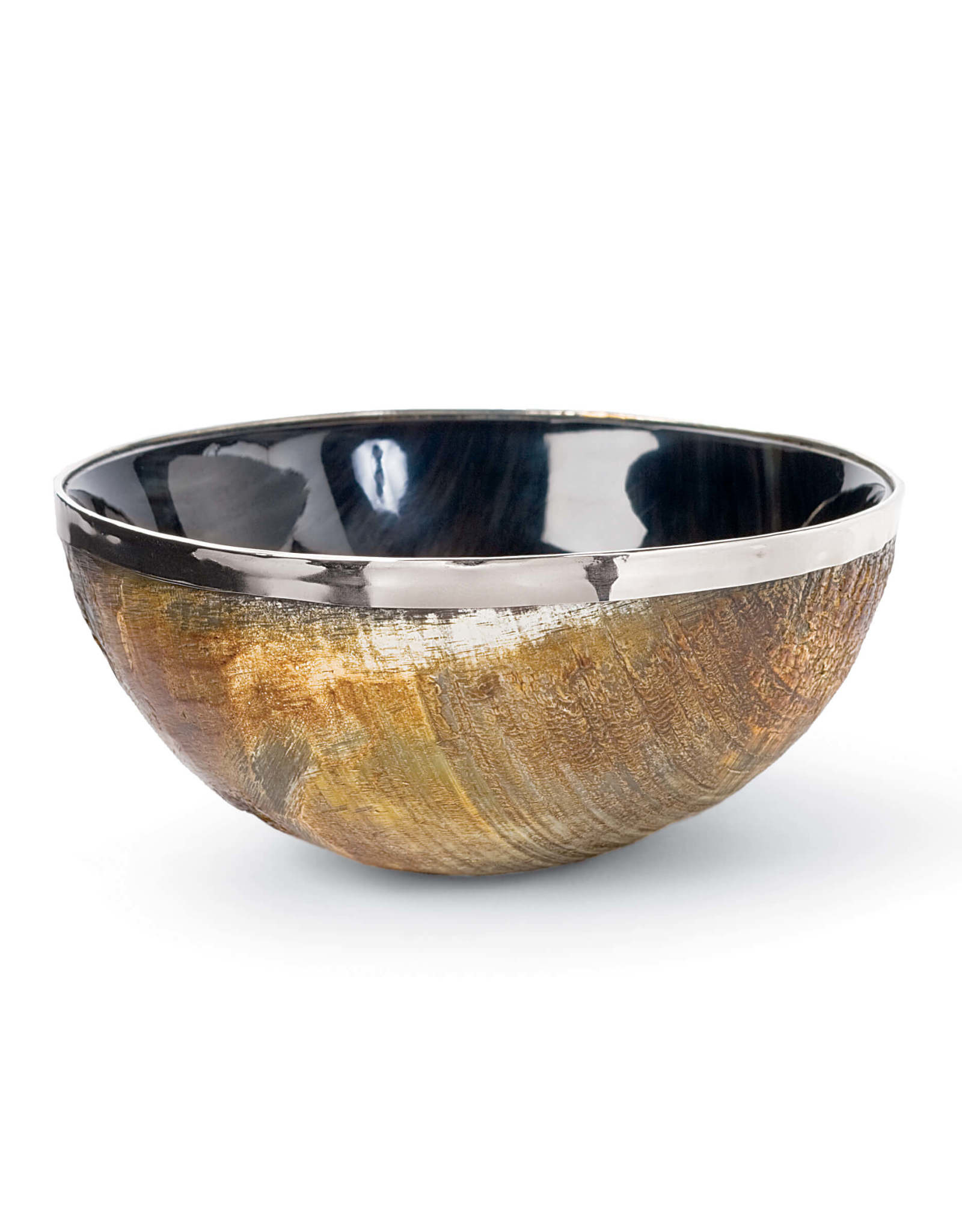 Regina Andrew Design Polished Horn And Brass Bowl