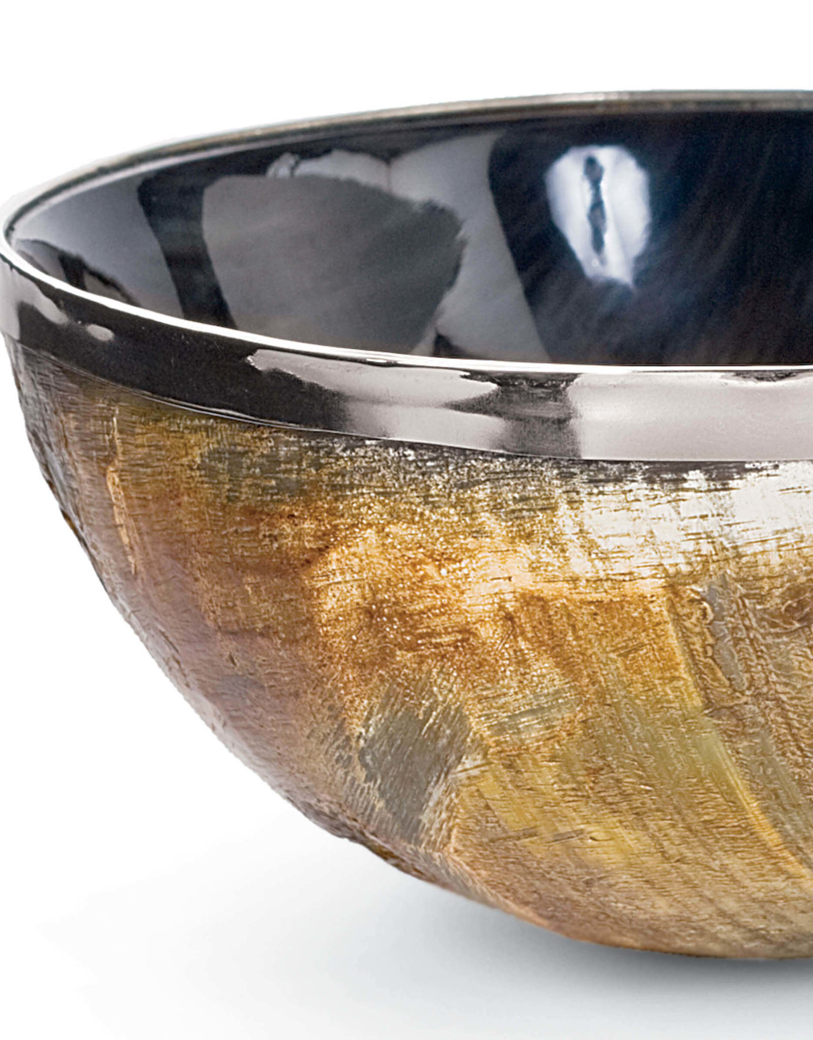 Regina Andrew Design Polished Horn And Brass Bowl