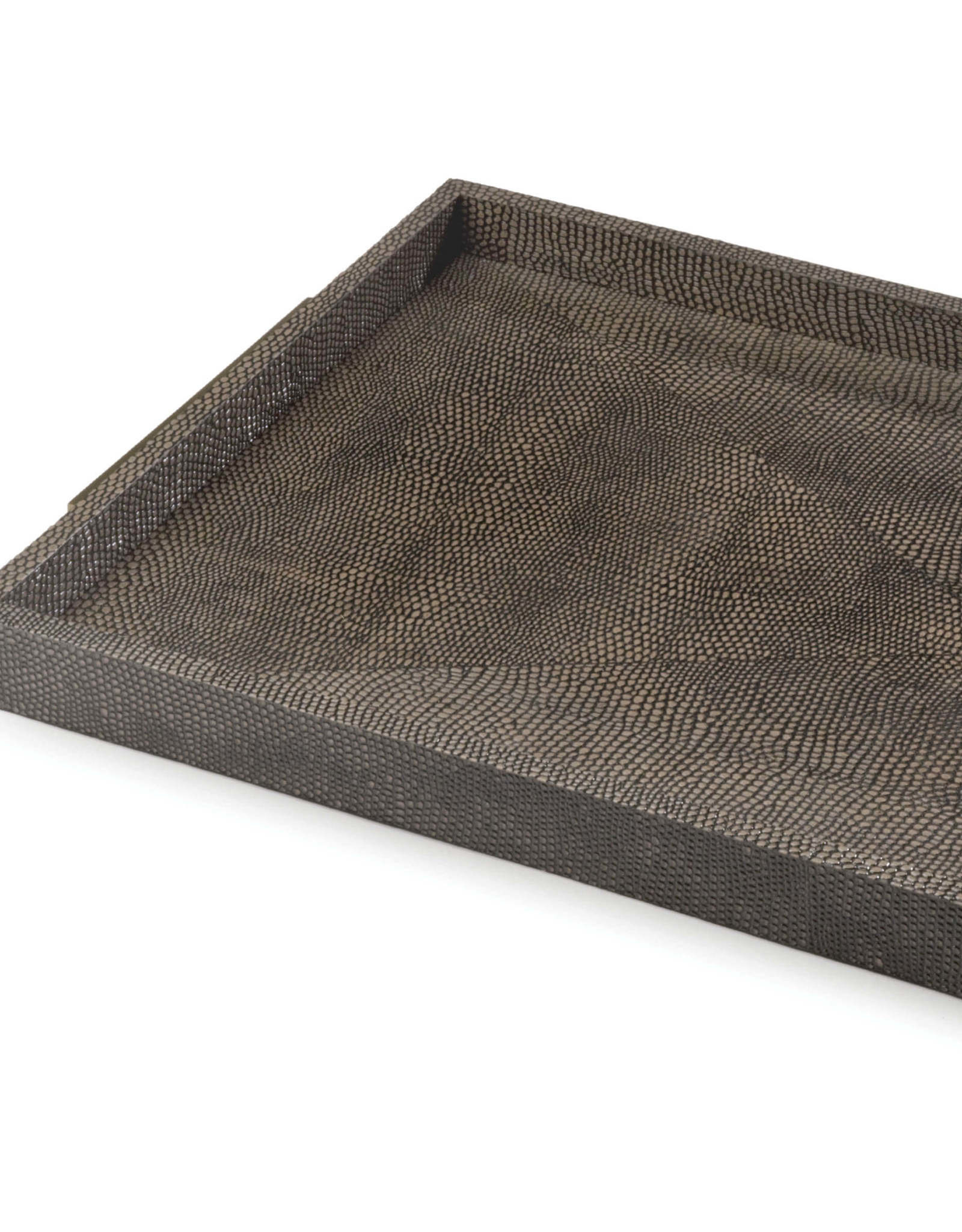 Regina Andrew Design Rectangle Shagreen Boutique Tray (Vintage Brown Snake)