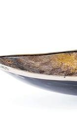 Regina Andrew Design Elongated Horn Dish With Brass Trim