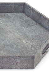 Regina Andrew Design Shagreen Hex Tray (Charcoal)