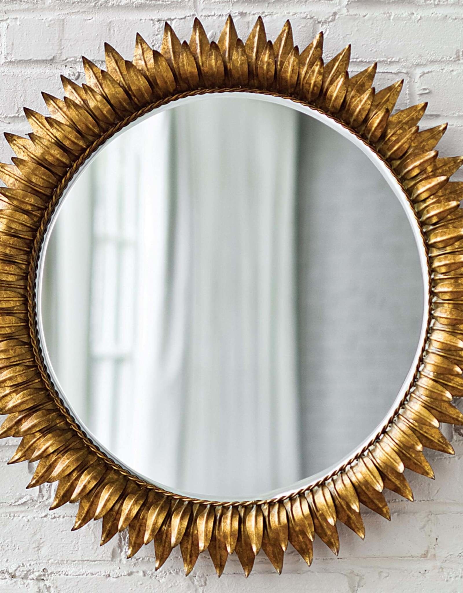 Regina Andrew Design Sun Flower Mirror Small (Antique Gold)