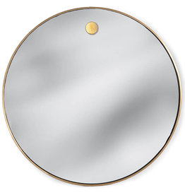 Regina Andrew Design Hanging Circular Mirror (Natural Brass)