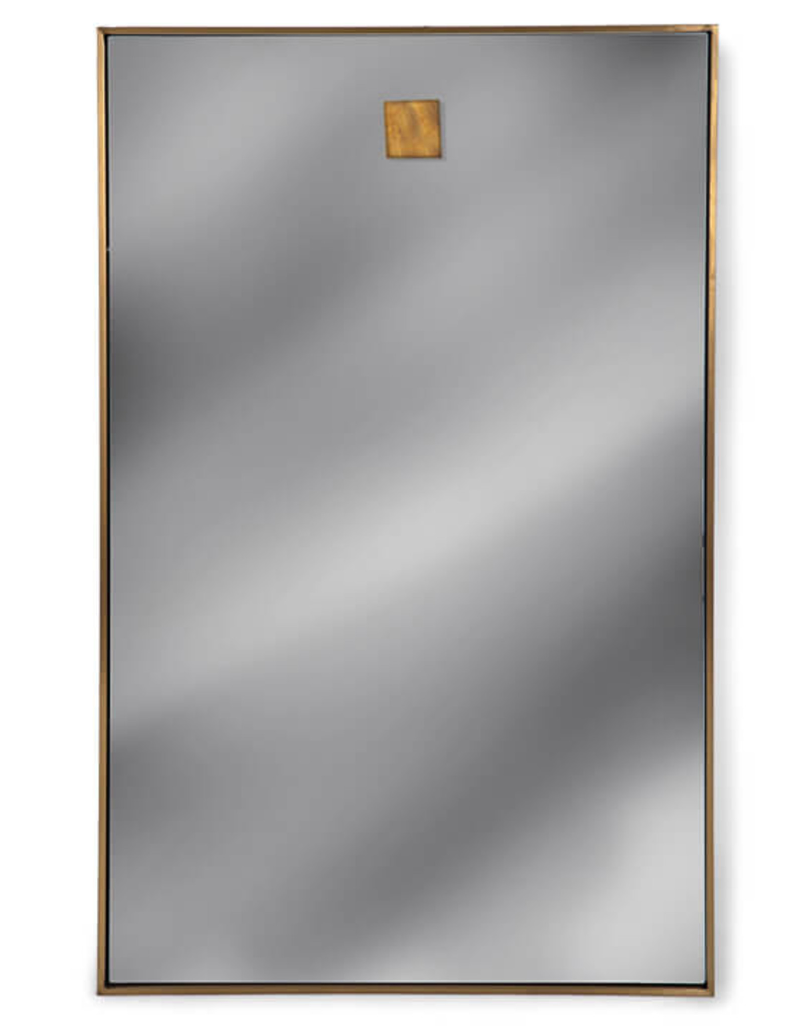 Regina Andrew Design Hanging Rectangle Mirror (Natural Brass)