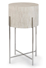 Regina Andrew Design Bone Drum Table (Polished Nickel)