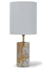 Regina Andrew Design Jade and Brass Mini Cylinder Lamp