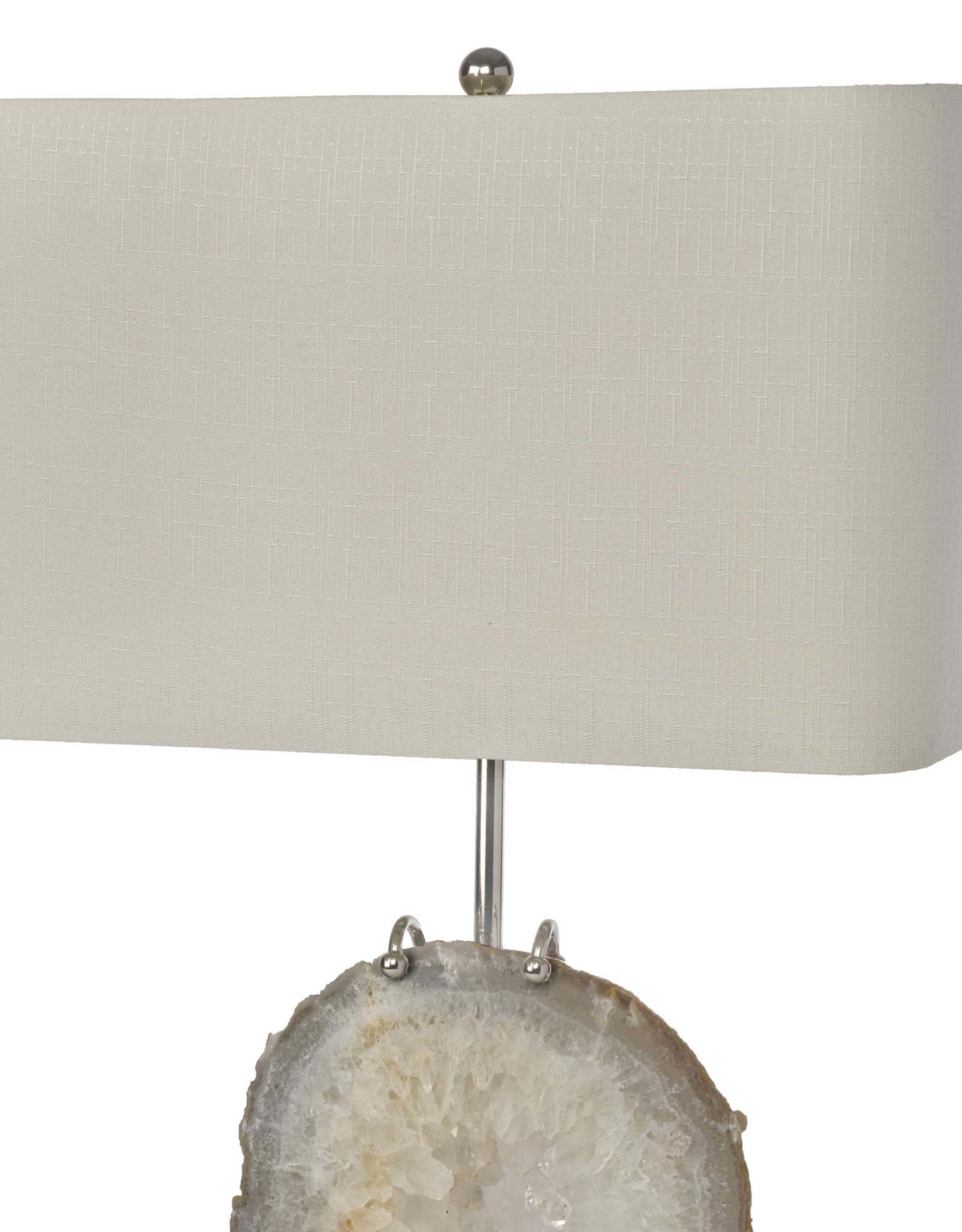 Regina Andrew Design Exhibit Table Lamp (Nickel and Natural Agate)