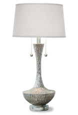 Regina Andrew Design Embossed Vessel Table Lamp (Ambered Silver)