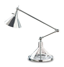 Regina Andrew Design Glass Funnel Beaker Task Lamp (Polished Nickel)