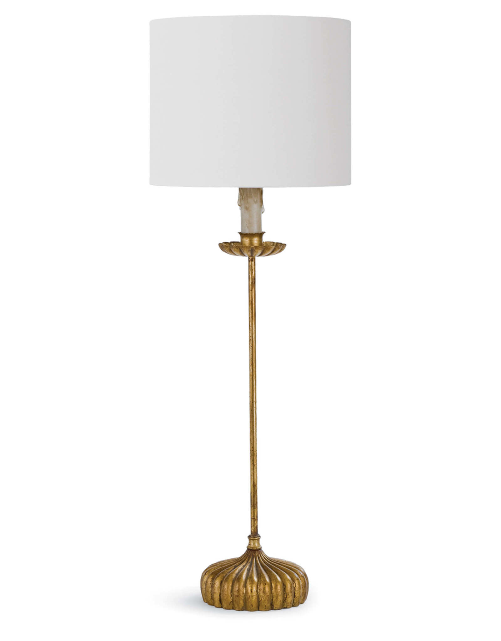 Regina Andrew Design Clove Stem Buffet Table Lamp With Natural Linen Shade