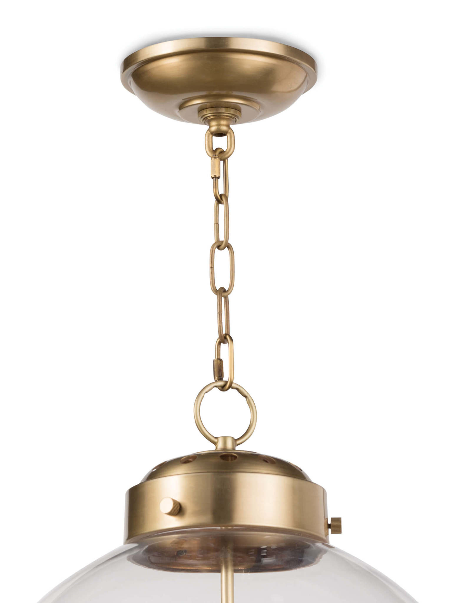 Southern Living Globe Pendant (Natural Brass)