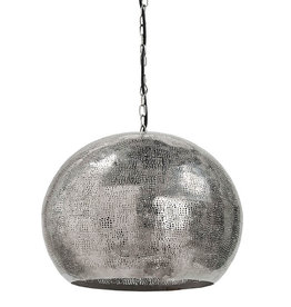 Regina Andrew Design Pierced Metal Sphere Pendant (Polished Nickel)