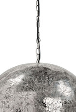 Regina Andrew Design Pierced Metal Sphere Pendant (Polished Nickel)