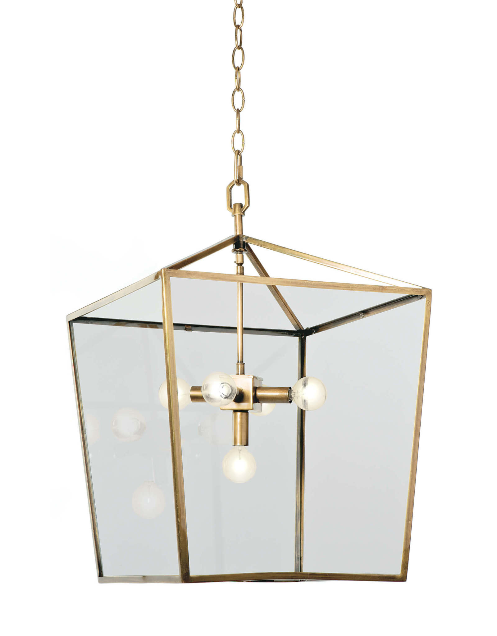 Regina Andrew Design Camden Lantern (Natural Brass)