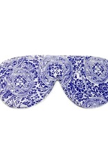 Elizabeth W Sleep Mask, Venetian Blue Silk