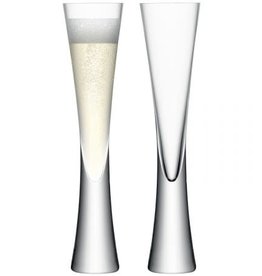 Moya Champagne Flute 6 oz Clear x 2